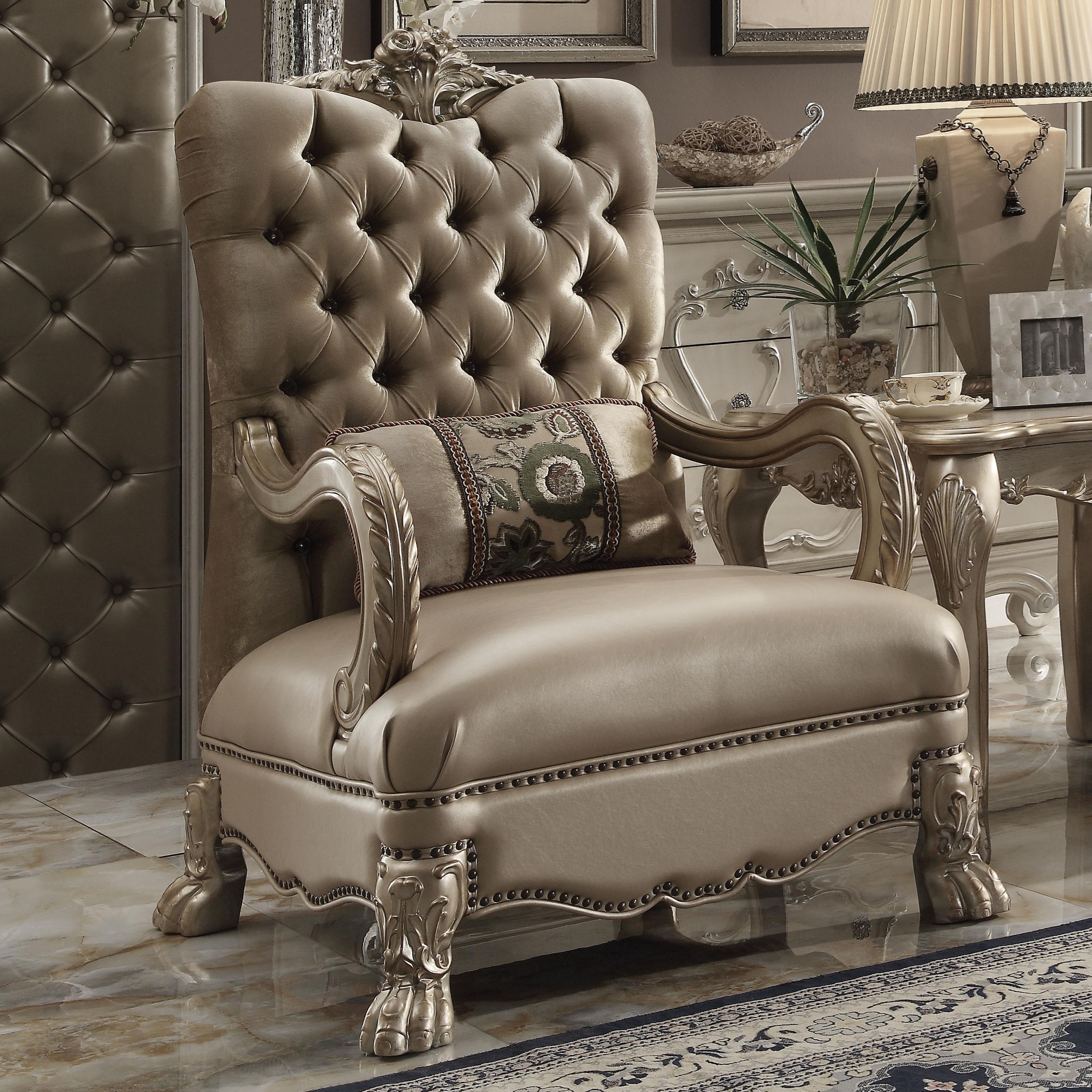 Acme Furniture Dresden 52092 Traditional European Style Carved Wood